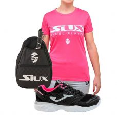 PACK CHAUSSURES JOMA MASTER LADY 2001, T-SHIRT SIUX ET SAC EN BANDOULIERE